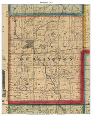 Burlington, Wisconsin 1873 Old Town Map Custom Print - Racine Co.