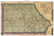 Caledonia, Wisconsin 1873 Old Town Map Custom Print - Racine Co.
