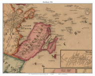 Marblehead, Massachusetts 1856 Old Town Map Custom Print - Essex Co.