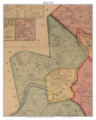Methuen, Massachusetts 1856 Old Town Map Custom Print - Essex Co.