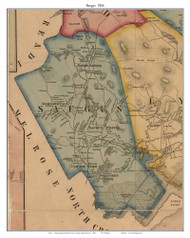 Saugus, Massachusetts 1856 Old Town Map Custom Print - Essex Co.