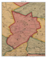 Topsfield, Massachusetts 1856 Old Town Map Custom Print - Essex Co.
