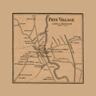 Frye Village, Andover, Massachusetts 1856 Old Town Map Custom Print - Essex Co.