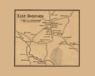 East Boxford Village, Boxford, Massachusetts 1856 Old Town Map Custom Print - Essex Co.