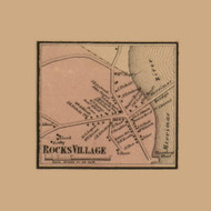 Rocks Village, Haverhill, Massachusetts 1856 Old Town Map Custom Print - Essex Co.