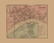 Haverhill Village, Haverhill, Massachusetts 1856 Old Town Map Custom Print - Essex Co.