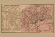 Lawrence Village, Lawrence, Massachusetts 1856 Old Town Map Custom Print - Essex Co.