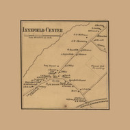 Lynnfield Center Village, Lynnfield, Massachusetts 1856 Old Town Map Custom Print - Essex Co.