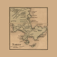 Nahant Village, Nahant, Massachusetts 1856 Old Town Map Custom Print - Essex Co.