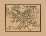 Rockport Village, Rockport, Massachusetts 1856 Old Town Map Custom Print - Essex Co.