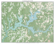 Lewis Smith Lake - Ryan Creek 1969 - Custom USGS Old Topo Map - Alabama