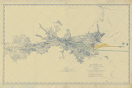 Surveys of the Panama Canal (Southern Part) 1908 Panama Canal Nautical Chart Reprint 3