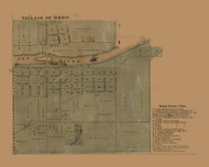 Omro Village, Wisconsin 1862 Old Town Map Custom Print - Winnebago Co.
