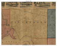 Winchester, Wisconsin 1862 Old Town Map Custom Print - Winnebago Co.