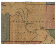 Winneconnee, Wisconsin 1862 Old Town Map Custom Print - Winnebago Co.