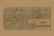 Winneconnee Village, Wisconsin 1862 Old Town Map Custom Print - Winnebago Co.