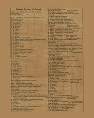 Oshkosh Business Directory, Wisconsin 1862 Old Town Map Custom Print - Winnebago Co.