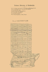 Glenbeulah Village, Greenbush, Wisconsin 1862 Old Town Map Custom Print - Sheboygan Co.