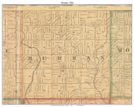 Herman, Wisconsin 1862 Old Town Map Custom Print - Sheboygan Co.