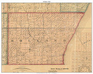 Holland, Wisconsin 1862 Old Town Map Custom Print - Sheboygan Co.