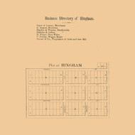 Hingham Village, Lima, Wisconsin 1862 Old Town Map Custom Print - Sheboygan Co.