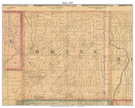 Rhine, Wisconsin 1862 Old Town Map Custom Print - Sheboygan Co.