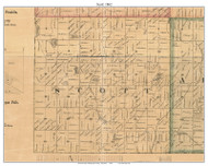 Scott, Wisconsin 1862 Old Town Map Custom Print - Sheboygan Co.