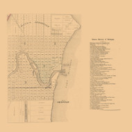 Sheboygan City, Wisconsin 1862 Old Town Map Custom Print - Sheboygan Co.
