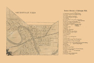 Sheboygan Falls Village, Wisconsin 1862 Old Town Map Custom Print - Sheboygan Co.