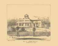 Sully Residence, Sheboygan Falls, Wisconsin 1862 Old Town Map Custom Print - Sheboygan Co.