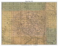 Honey Creek, Wisconsin 1850 Old Town Map Custom Print - Sauk Co.