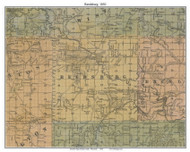 Reedsburg, Wisconsin 1850 Old Town Map Custom Print - Sauk Co.