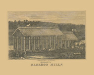 Bassett's Baraboo Mills, Wisconsin 1850 Old Town Map Custom Print - Sauk Co.
