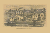 Ironton Iron Works, Wisconsin 1850 Old Town Map Custom Print - Sauk Co.