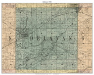 Delavan, Wisconsin 1900 Old Town Map Custom Print - Walworth Co.