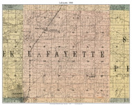 La Fayette, Wisconsin 1900 Old Town Map Custom Print - Walworth Co.