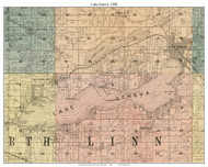 Lake Geneva, Wisconsin 1900 Old Town Map Custom Print - Walworth Co.