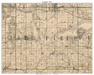 Darien, Wisconsin 1900 Old Town Map Custom Print - Waukesha Co.