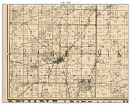 Eagle, Wisconsin 1900 Old Town Map Custom Print - Waukesha Co.
