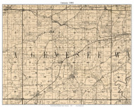 Genesee, Wisconsin 1900 Old Town Map Custom Print - Waukesha Co.