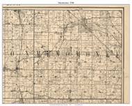 Menomonee, Wisconsin 1900 Old Town Map Custom Print - Waukesha Co.