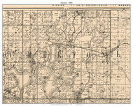 Merton, Wisconsin 1900 Old Town Map Custom Print - Waukesha Co.