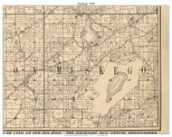 Muskego, Wisconsin 1900 Old Town Map Custom Print - Waukesha Co.