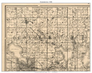 Oconomowoc, Wisconsin 1900 Old Town Map Custom Print - Waukesha Co.
