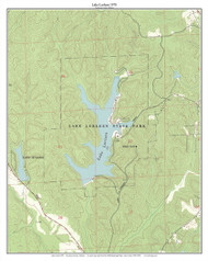 Lake Lurleen 1978 - Custom USGS Old Topo Map - Alabama