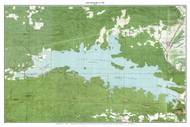 Lake Maumelle 1961 - Custom USGS Old Topo Map - Arkansas