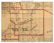 Big Cottonwood Precinct, Utah 1890 Old Town Map Custom Print - Salt Lake Co.