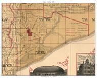 Draper Precinct, Utah 1890 Old Town Map Custom Print - Salt Lake Co.