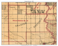 Granger Precinct, Utah 1890 Old Town Map Custom Print - Salt Lake Co.