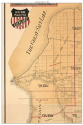 Pleasant Green Precinct, Utah 1890 Old Town Map Custom Print - Salt Lake Co.